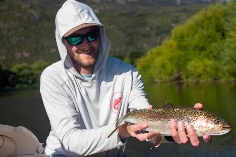 Rio Futaleufú rainbow trout are beautiful, hard-fighting fish