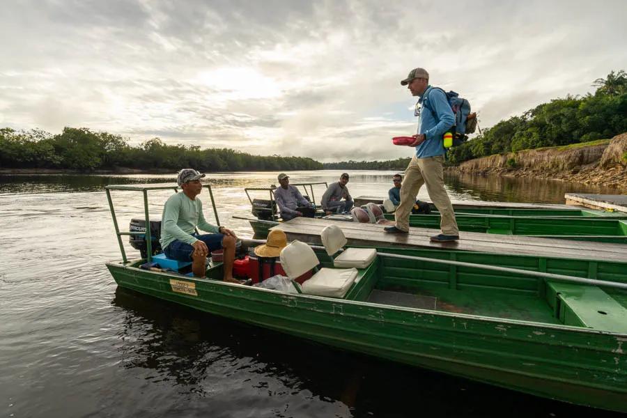 Brazil fishing guides Each morning we fish with a different guide. Each guide has a unique 10-12 mile beat of the river ensuring that you have the entire beat to yourself each day!
