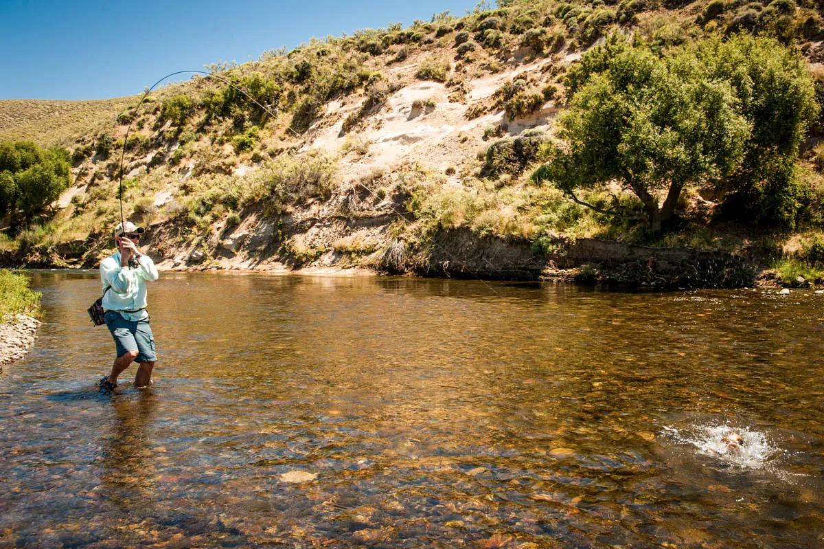 Patagonia sunshine Patagonia's weather is notorious, but also prepare yourself for blissful days of fishing in the sun