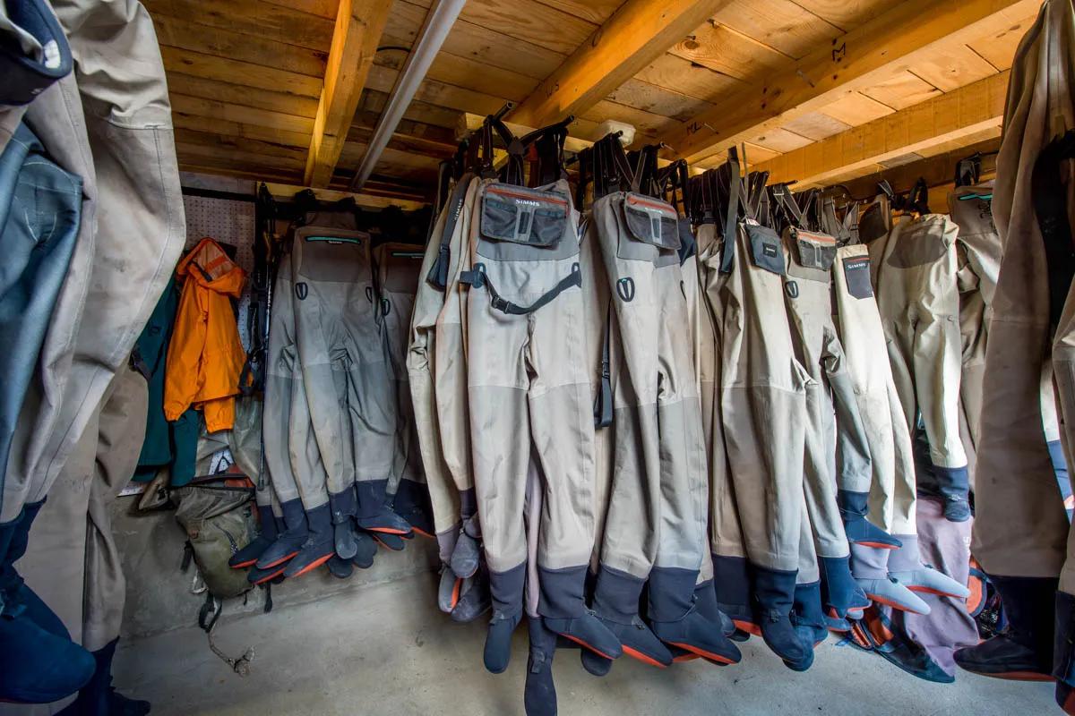 When it comes to fishing waders, don't skimp. Five-layer GORE-TEX or equivalent materials are best suited to Patagonia's extreme conditions