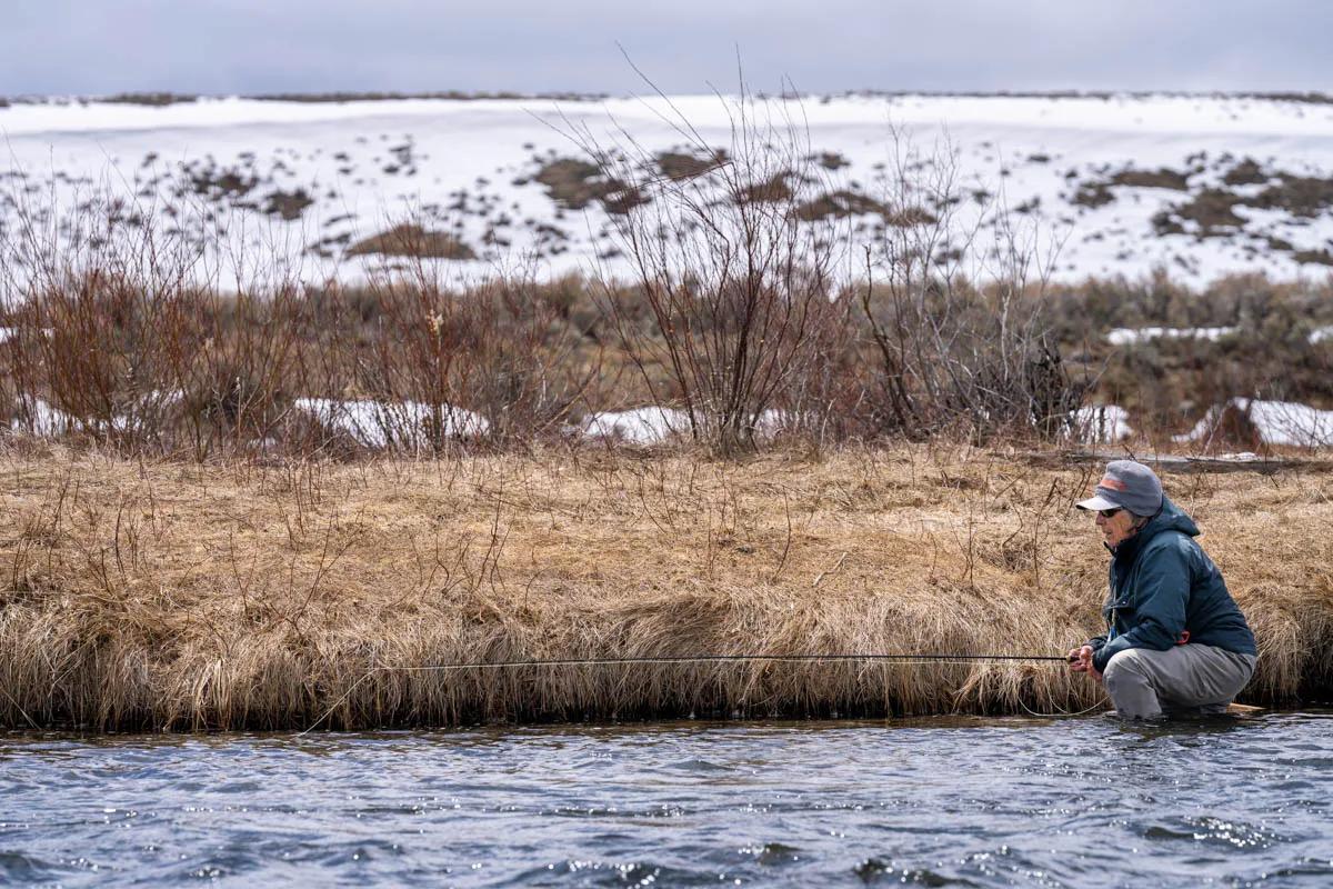 Stealth can be a critical component when fly fishing midge hatches during the early season in Montana Stealth can be a critical component when fly fishing midge hatches during the early season in Montana