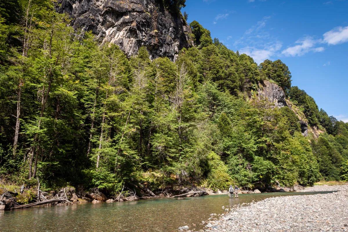 The Rio Mogote was lined with thick forest and possessed incredible water clarity and trout