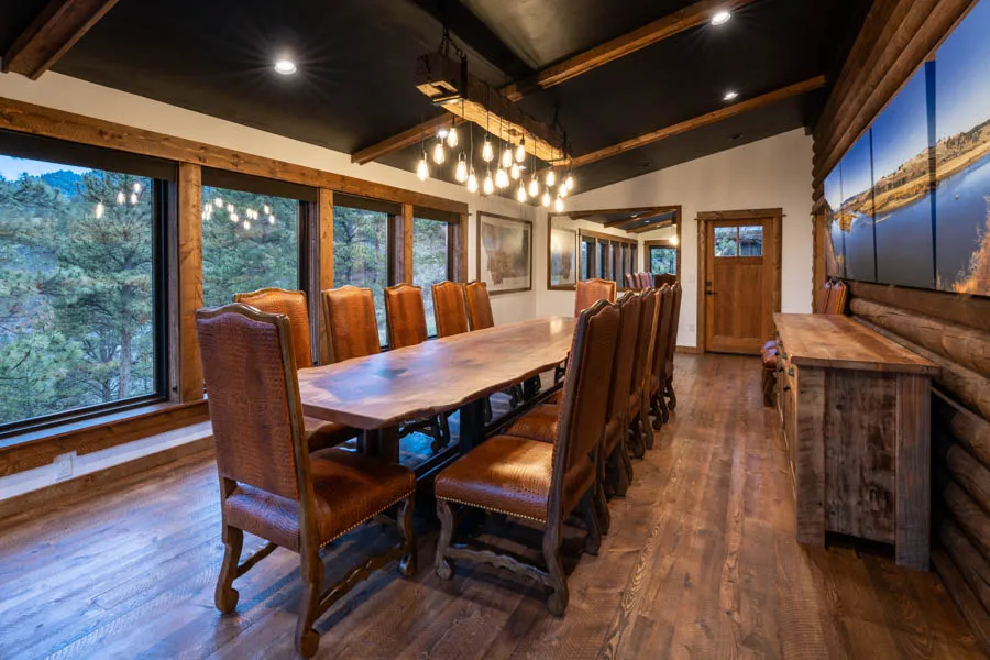 dining room at the lodge
