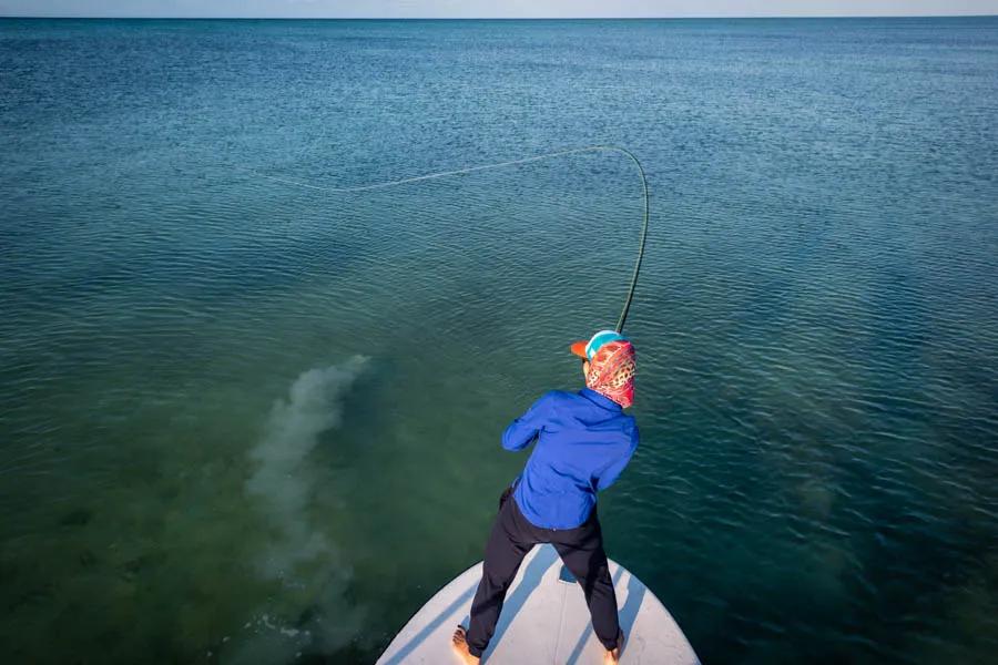 Hard fighting bonefish were abundant and large. The average size bone was on par with those of South Andros