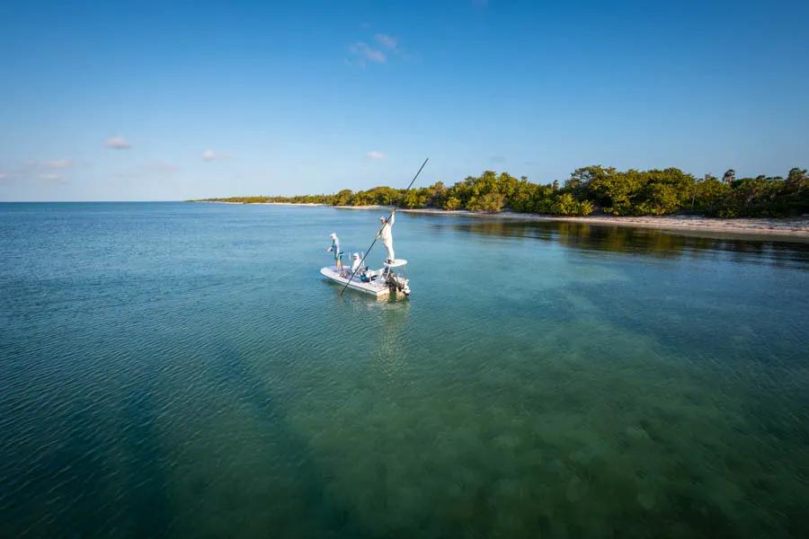 The flats were expansive and diverse with long tarpon flats, hard packed sand bonefish haunts, mangrove systems and deeper passes filled with hungry tarpon.