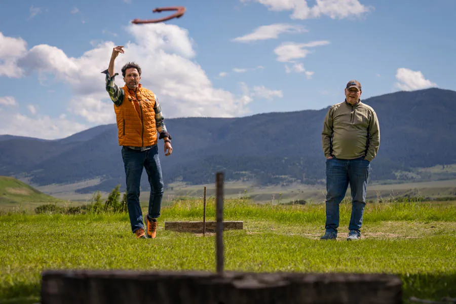 Madison River Lodge horseshoes