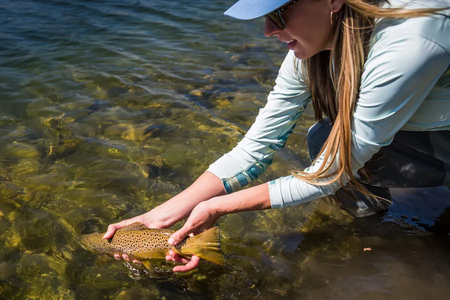 private water fishing montana brown trout