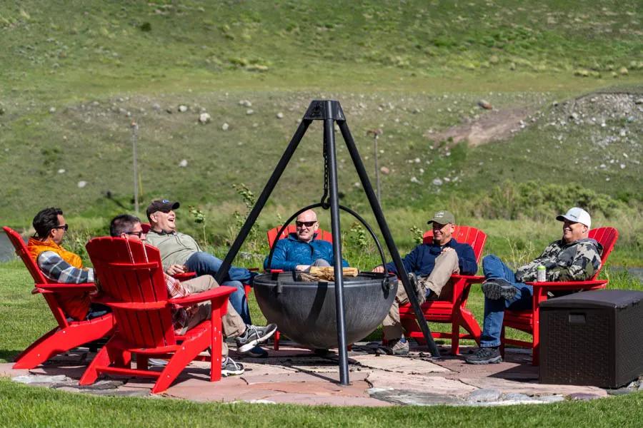 Madison River Lodge firepit