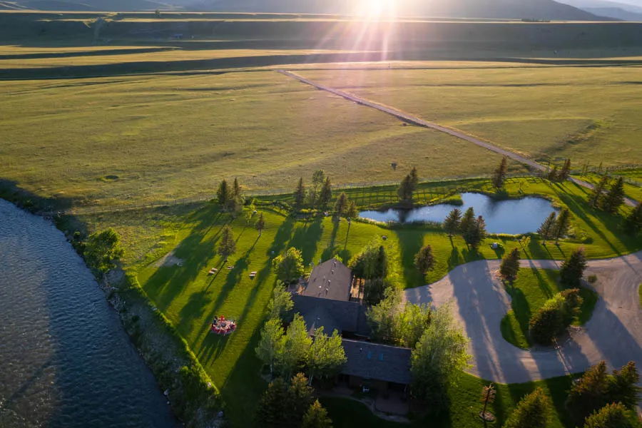 Madison River Lodge sunset