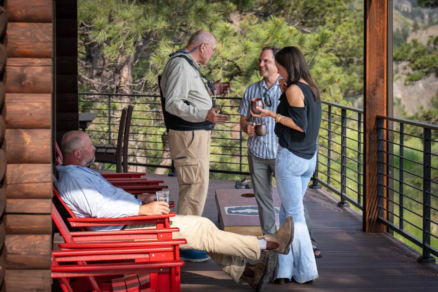 Cliffs Lodge deck 2