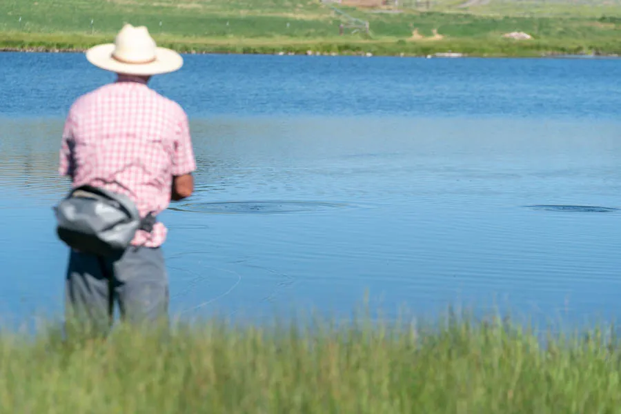 Montana private lake fishing