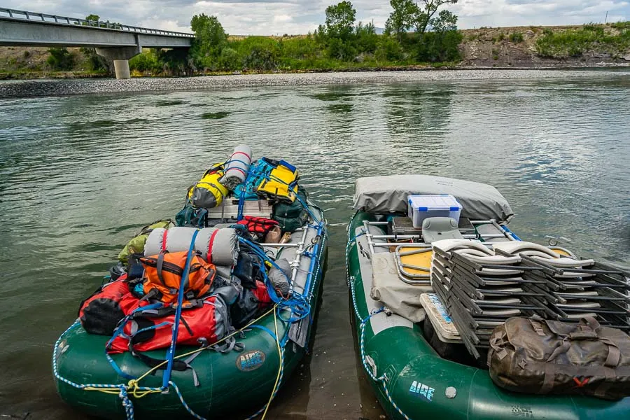 Montana guided fishing gear boats