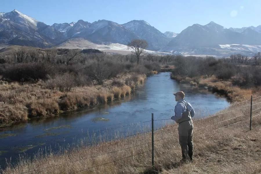 Spring creeks are a great option in April. The ground water fed streams offer rich biomass and lots of eager trout.