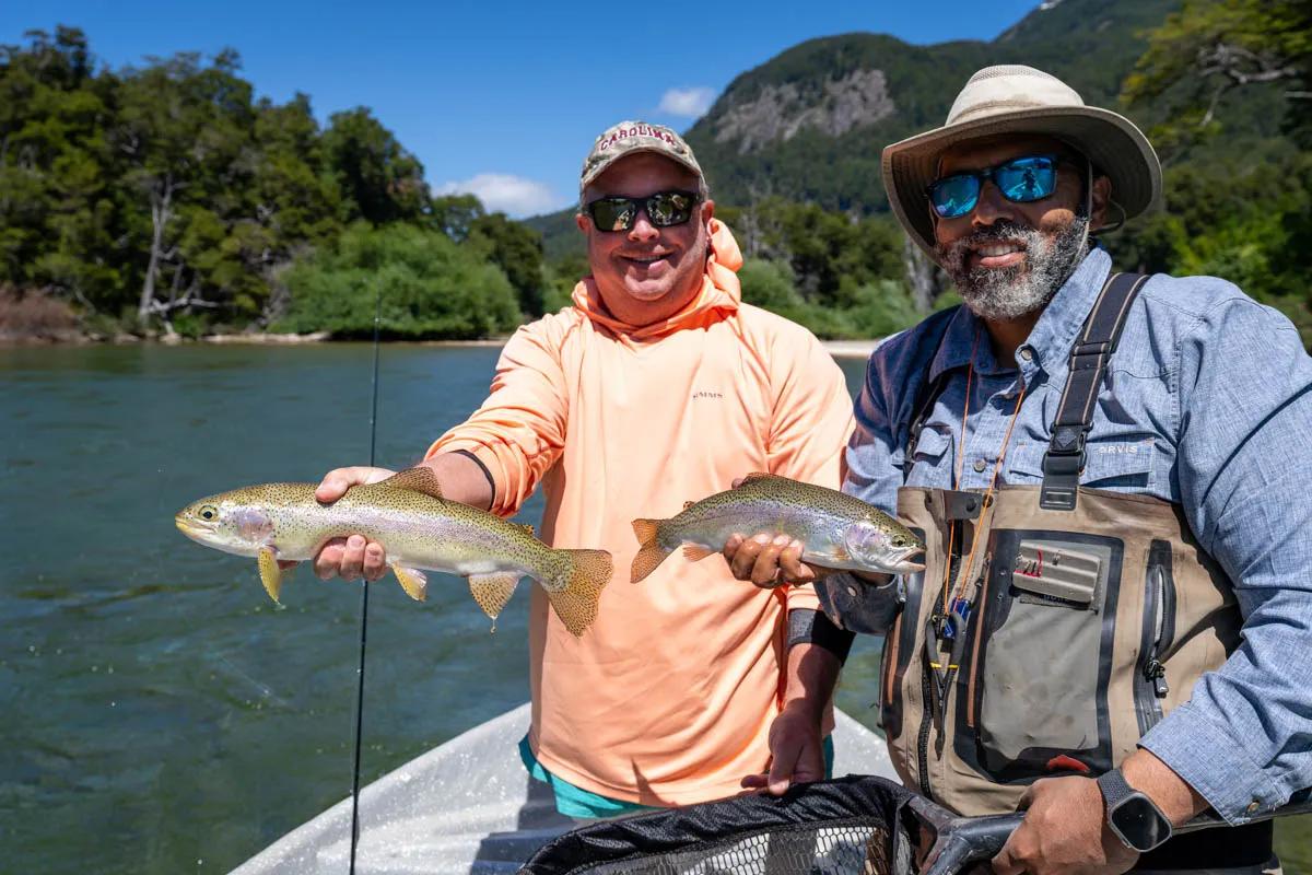Streamer fishing proved successful on the Río Rivadavia. Streamer fishing proved successful on the Río Rivadavia.