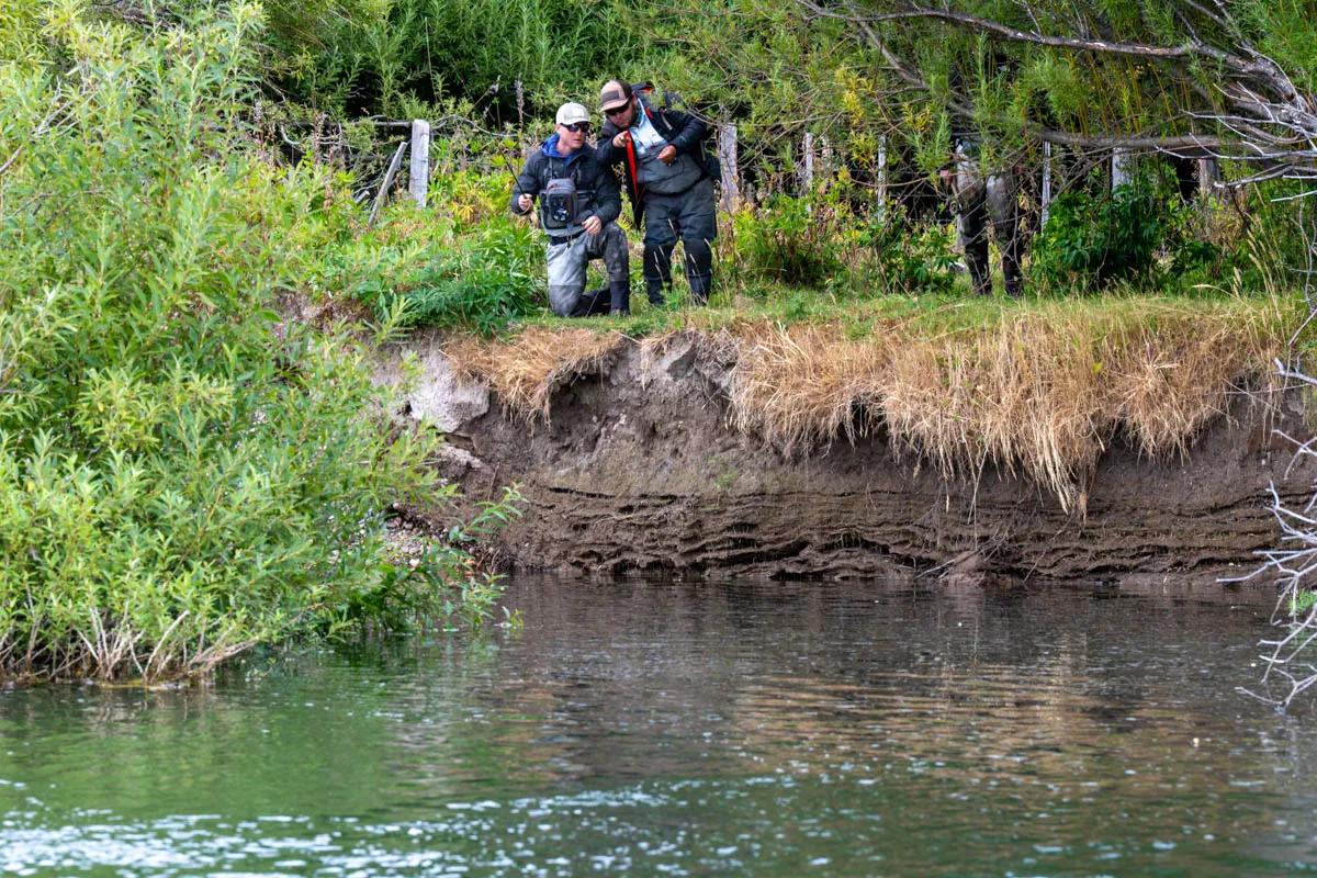 Targeting fish on a small creek with one of the Magic Waters' guides