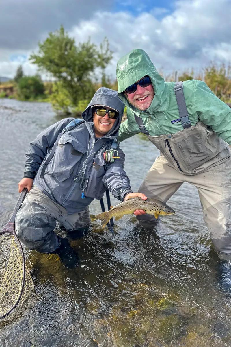 Thomas and Shawn enjoyed a successful small stream wade day