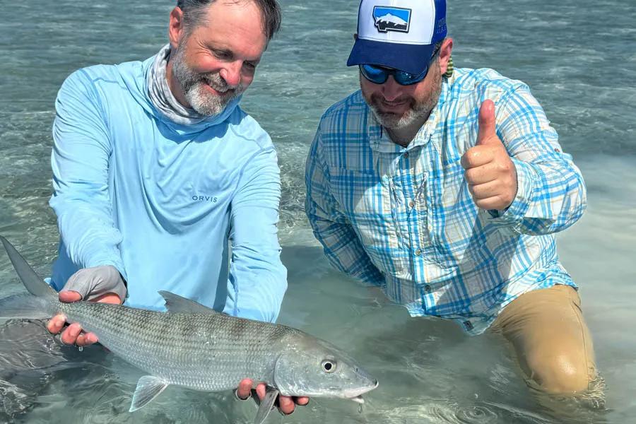 Big bonefish in Cuba Big bonefish are plentiful. The average fish is 3-4lbs but many nearly every day someone in our group landed a 7 or 8 pounder - BIG bones! We saw a few pushing double digits as well. Truly exceptional.