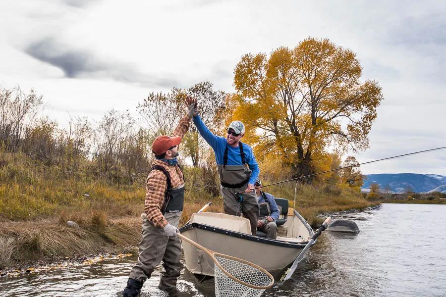 Fall on the Yellowstone River near Bozeman Choosing the right boat for fly fishing is an important part of having a great day and a great season.