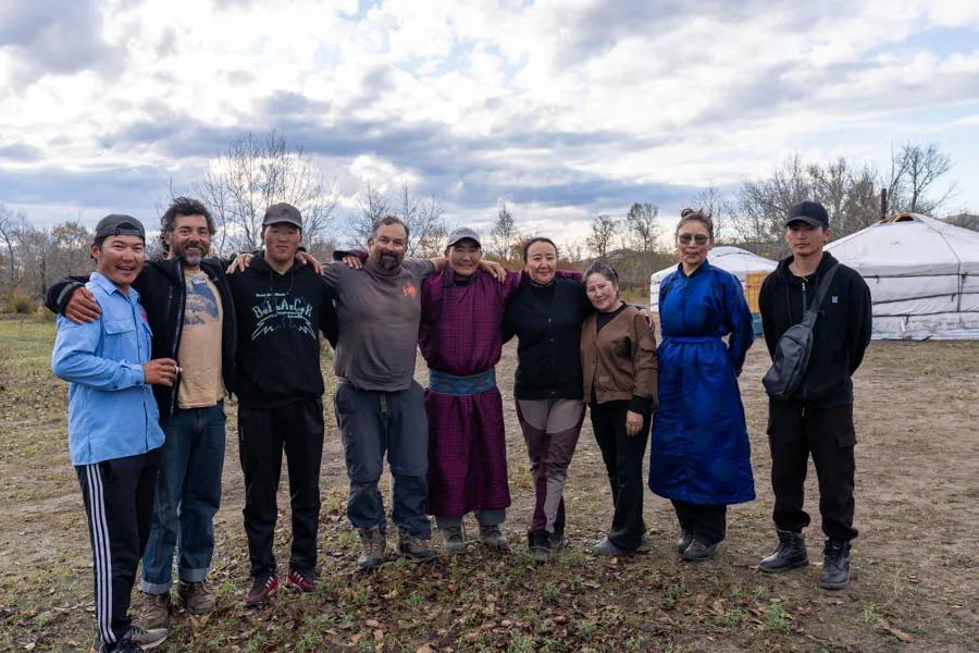 Our camp team in Mongolia We had an amazing camp staff that included 3 fishing guides, a camp hostess, camp cook and several camp assistants. The camp team travelled from camp to camp in rafts each day