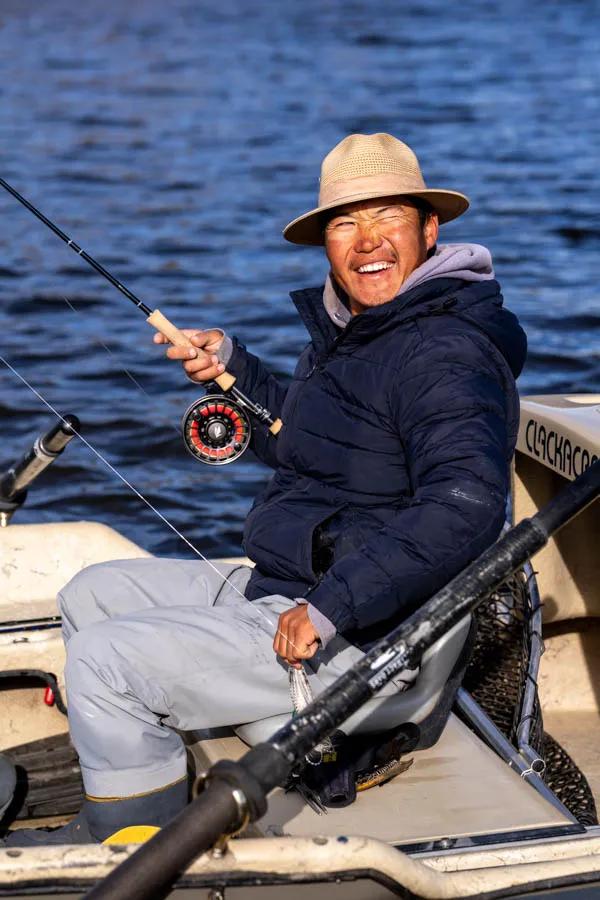 Toga Mongolia fishing guide Toga was one of our fishing guides. He grew up in a small town along the river we fished. Taimen ran in his blood and he helped to share many of the local Mongolian customs and traditions with us