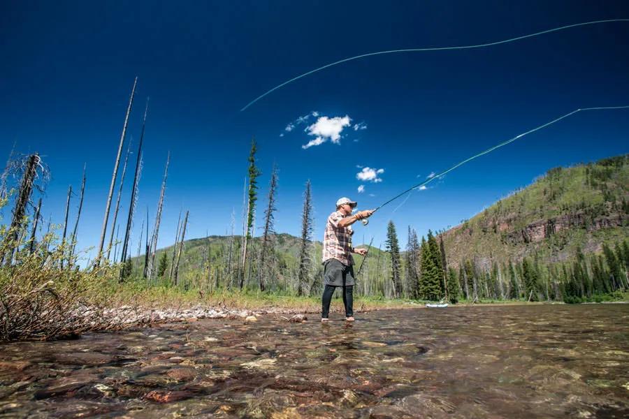 Montana fly fishing trips for secluded waters. Fly fishing the backcountry and places a long ways from a road is best in Montana in late summer and fall.