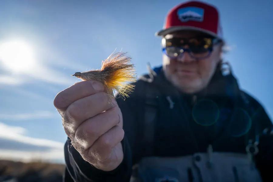 Winter fly fishing in Montana Choosing the right fly for fishing in winter is important. Keep your selection simple.