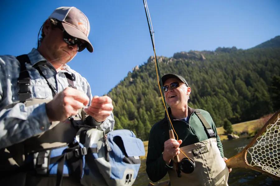 Montana family fly fishing trips Learning to fly fish is a process. Spending time with a guide can help increase the learning curve.
