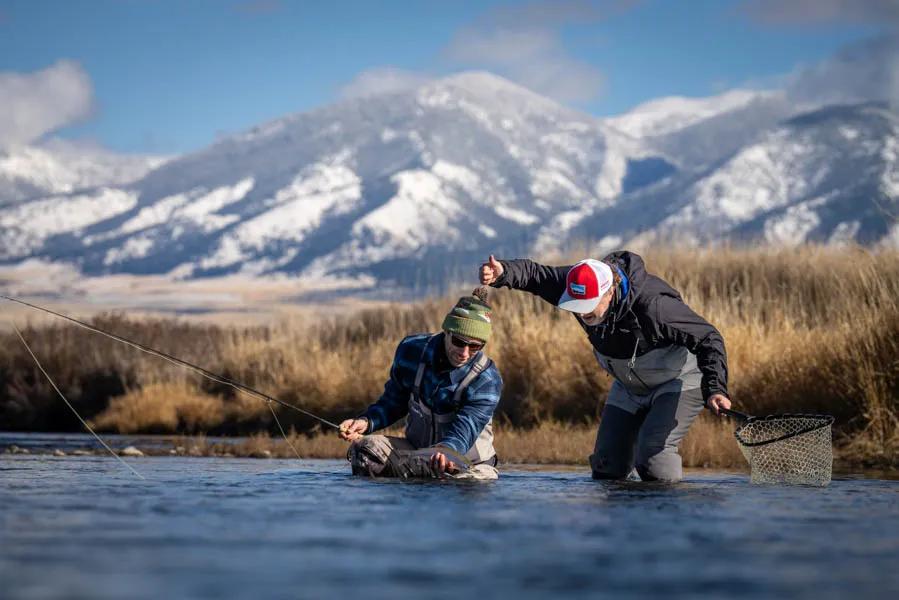 A day on the water in the winter is sure to include a few nice trout. A day on the water in the winter is sure to include a few nice trout.