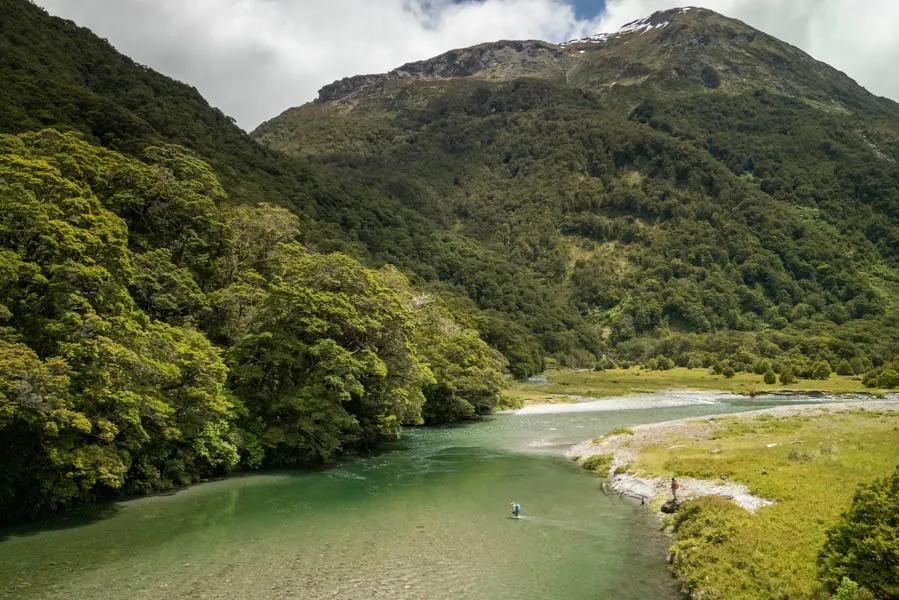 Mountain River in New Zealand Mountain River in New Zealand