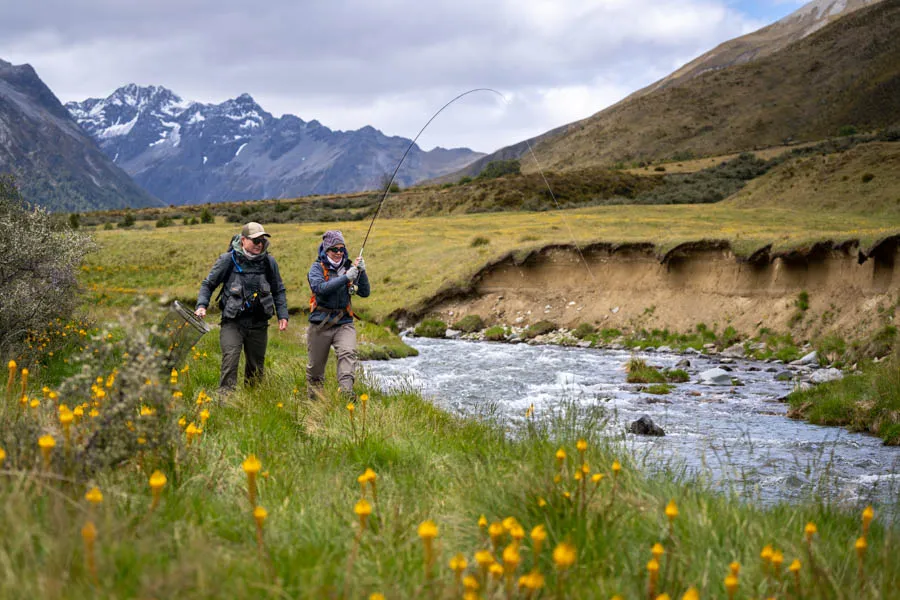Fishing in New Zealand and hooked up