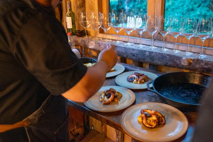 food prep in Chile