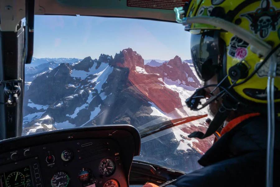 chile helicopter sight seeing The ride from Rio Rosselot to Rio Palena lodge was a welcome treat with a little aerial sight seeing along the way.