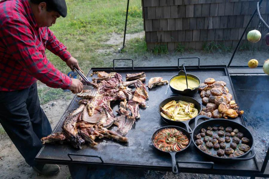 Quincho in Chile We enjoyed a terrific asado night at the outdoor quincho area near the lodge.