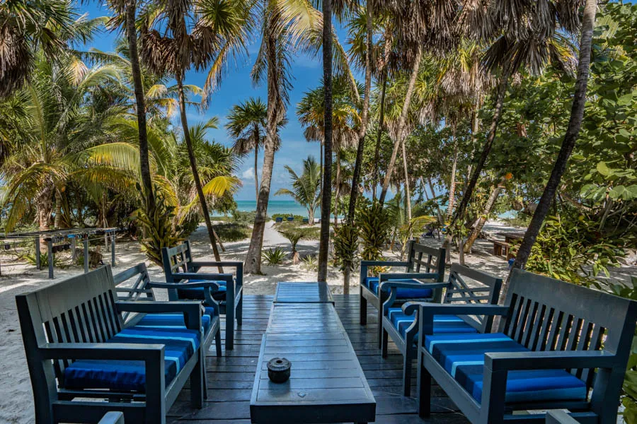 Mayazul lodge in Mexico deck