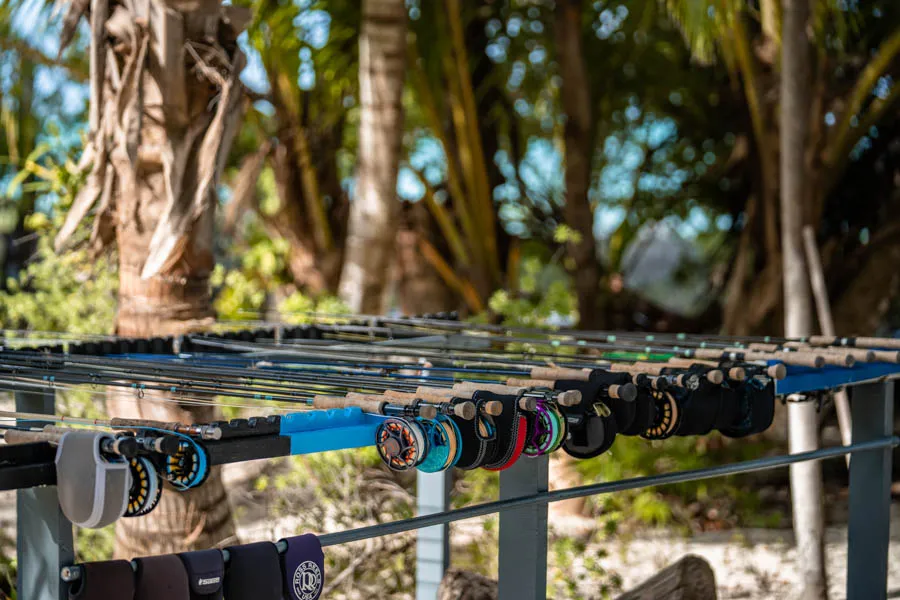 Mayazul lodge in Mexico beach rod rack