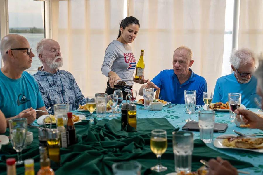 Cuba mothership fly fishing trips with Montana Angler Davi, our hostess and server for the trip, was exceptional. She makes a great cup of coffee to start the day and excellent mojitos to end the day.