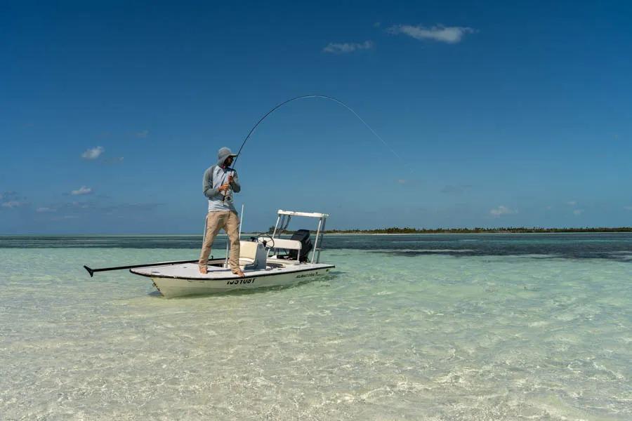 Bonefish fly fishing trips with Montana Angler. Often times schools of bonefish would travel across the numerous white sand flats. The visual of watching hundreds of bonefish move across these flats will forever be burned in my memory.