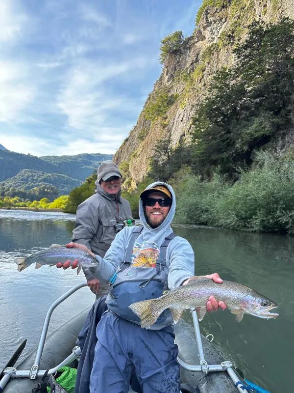 Montana fly fishing trips in Patagonia with Montana Angler The Simpson River is a smaller river that can be floated or wade fished. We fished it a few times during the week and it provided great action with either streamers, dry flies, and nymphs.