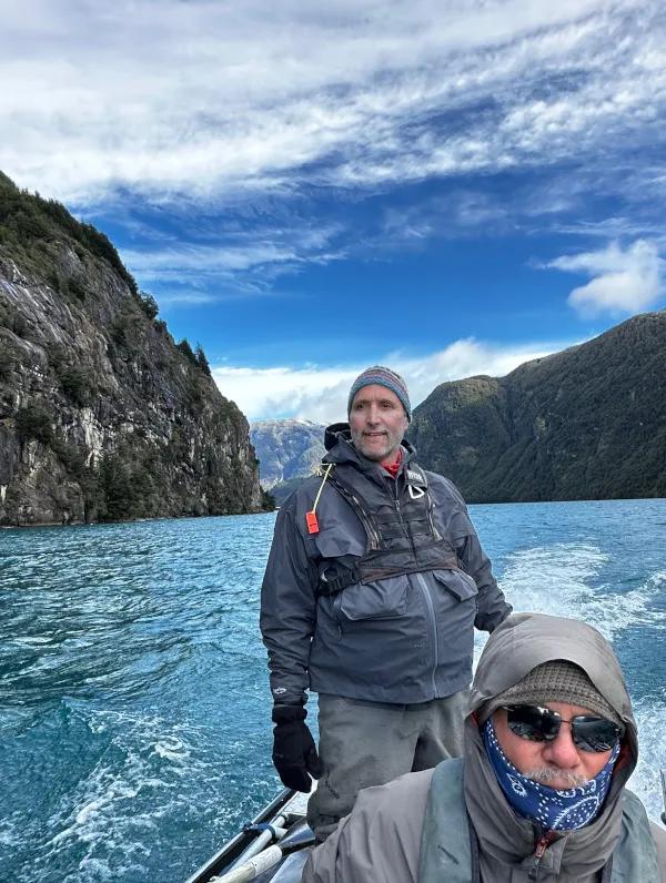 Montana Angler fly fishing trips for trophy trout in Chile The guides know when and where to be to get the best shot at trophy-sixed trout. Using well outfitted catarafts with outboard engines, fishing time is maximized.