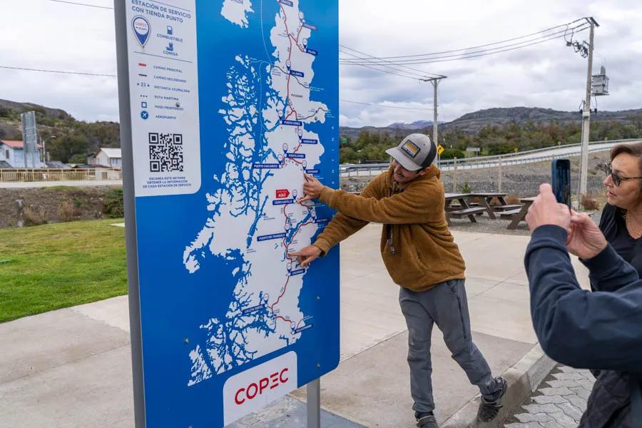 Traveling to Patagonia Baker Lodge with Montana Angler Chile is a long and narrow country. On the ground transfer from Coyhaique to Patagonia Baker Lodge, we made several stops along the way.