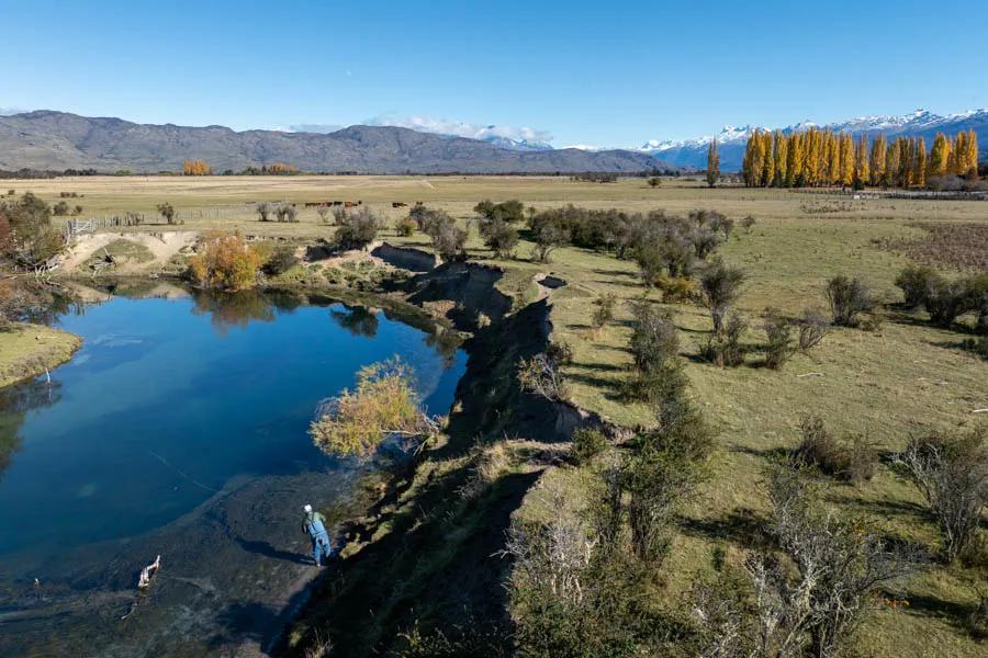 Patagonia Baker Lodge Montana Angler fly fishing trips I was lucky enough to fish the Cochrane River for two of my six days. Flowing into the lower Rio Baker and flanked by distant mountains, I felt like I was back in Montana fishing a small river.