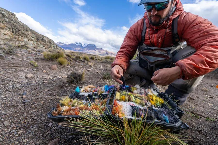 Patagonia Fly Fishing trips with Montana Angler Fly selection on the Jeni is often simple--something big, something bushy, and something with a sharp hook. The brown trout run of from Lago General Carrera and often hit the fly very fast. Quick hook-sets are crucial.