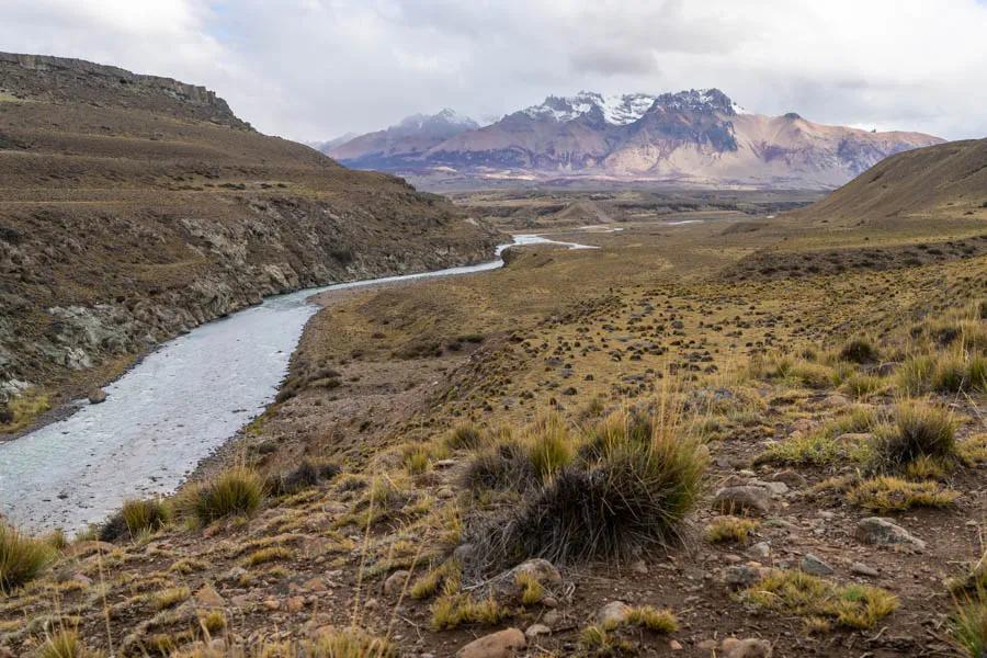 Fly fishing the the Jeinimeni River in Chile The Jeinimeni River is purely a walk-and-wade fishery. Having a guide here is crucial to help locate the best runs but to also carry lunch and beverages.