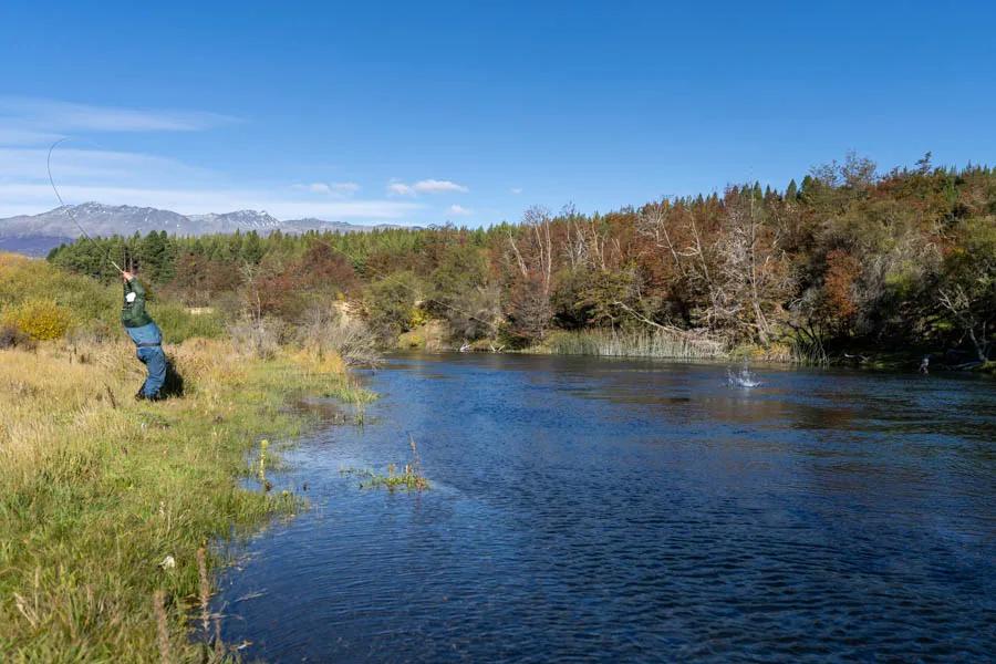 Fishing the Cochrane River out of Patagonia Baker Lodge. I spent the last day of the week on the Cochrane River fishing it with Marcelo. Marcelo is the head guide at Patagonia Baker Lodge. We traded off casting to rising trout on a crisp Autumn day. It was the perfect ending to a great week.