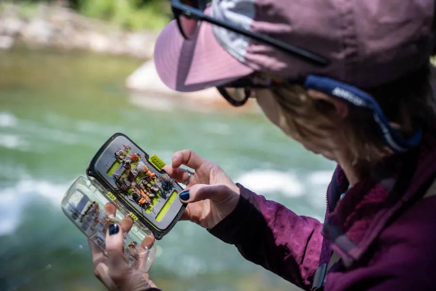 Montana Angler fly fishing trips using terrestrial patterns When choosing the best hopper pattern choose one that has life-like legs, floats well, and is appropriate for fishing a dropper or not based on the situation. Fortunately, all of these patterns can check those boxes.