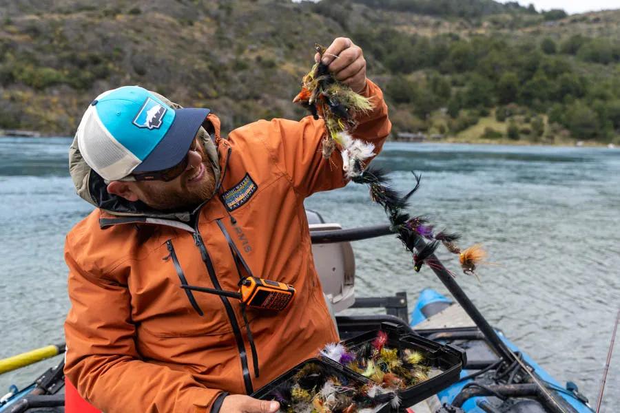 Montana Angler fly fishing trips Fishing streamers is perhaps the most accepted way to catch large trout. Many fly fishing guides have an arsenal of favorite streamer patterns for large trout.