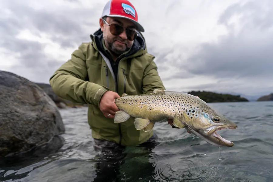 Fly fishing trips to Chile with Montana Angler The waters fished out of Patagonia Baker Lodge are some of the most beautiful in all of Patagonia--and they are home to some of the planet's largest river-dwelling trout.