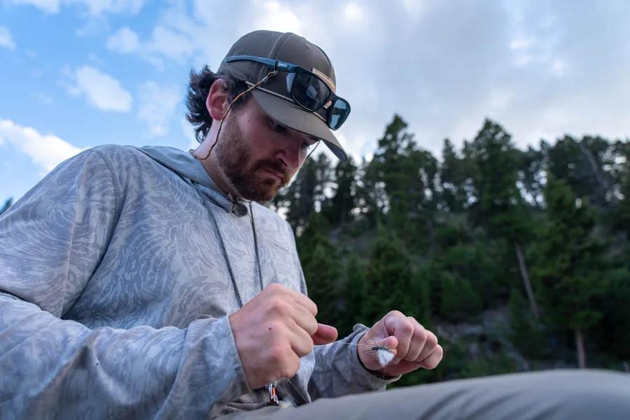 Montana Angler fly fishing knots. Tying the perfect fly fishing knot takes a blend of skill and patience. The best way to tie great knots is to practice, practice, and practice some more.