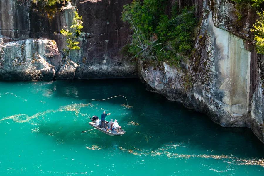 Fly fishing trips in Chile with Montana Angler Fly fishing the waters in the Yelcho, Palena, and Futaleufu region of Chilean Patagonia is best described in terms of grandeur. The rivers and lakes here are good-sized, are almost always framed by large mountains, and are also home to some large trout.