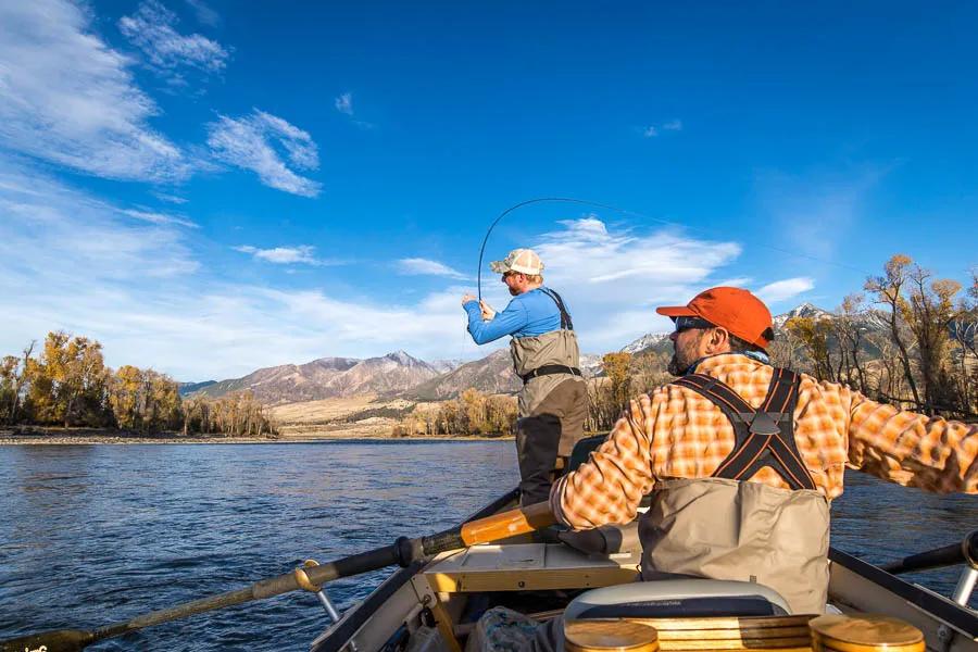 Fly fishing trips with Montana Angler Float fishing the Yellowstone River near Bozeman, Montana during October is something every angler should experience. The river is often less crowded than the busy summer months and the potential for big brown trout is a real possibility.